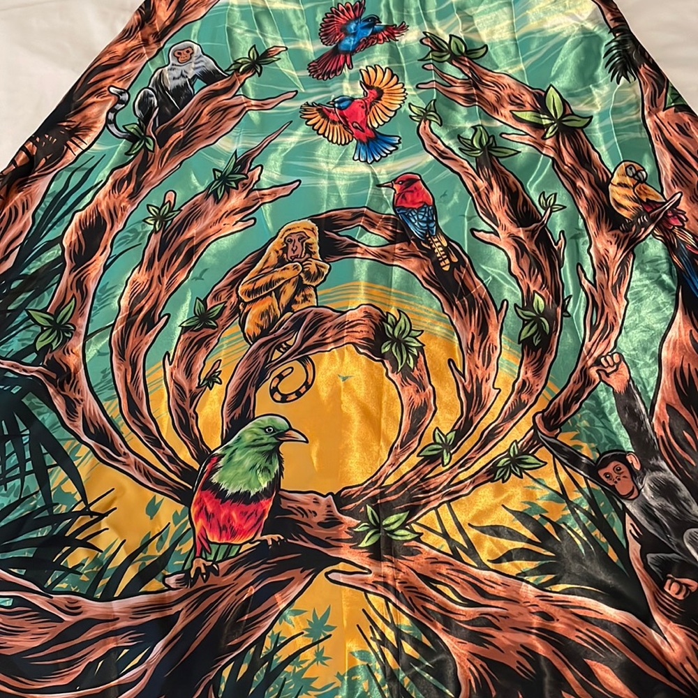 Bassnectar Jungle Hooded Silk Shawl